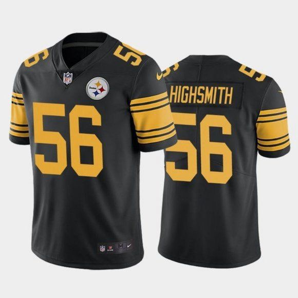 Men Pittsburgh Steelers #56 Alex Highsmith Nike Black Limited Rush NFL Jersey